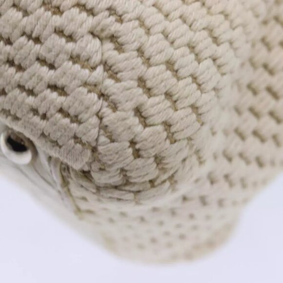 CHANEL Hand Bag Canvas Leather Beige CC Auth yb619 - Picture 14 of 16